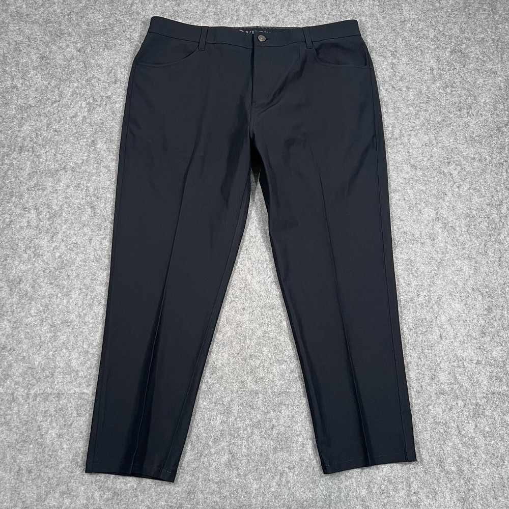 Vuori Black Meta 5-Pocket Slim Fit Athletic Chino Pants Men's Size 38x26